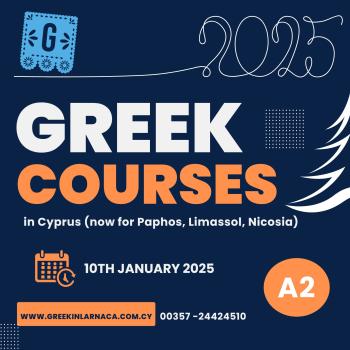 Greek Language Courses in Cyprus, January 2025